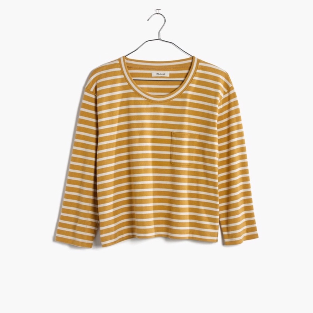 Madewell long sleeved cropped top